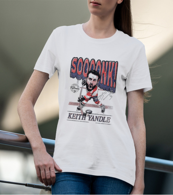 SOOOOONK Keith Yandle Philadelphia Flyers The Alumni Signature Caricature T-Shirt