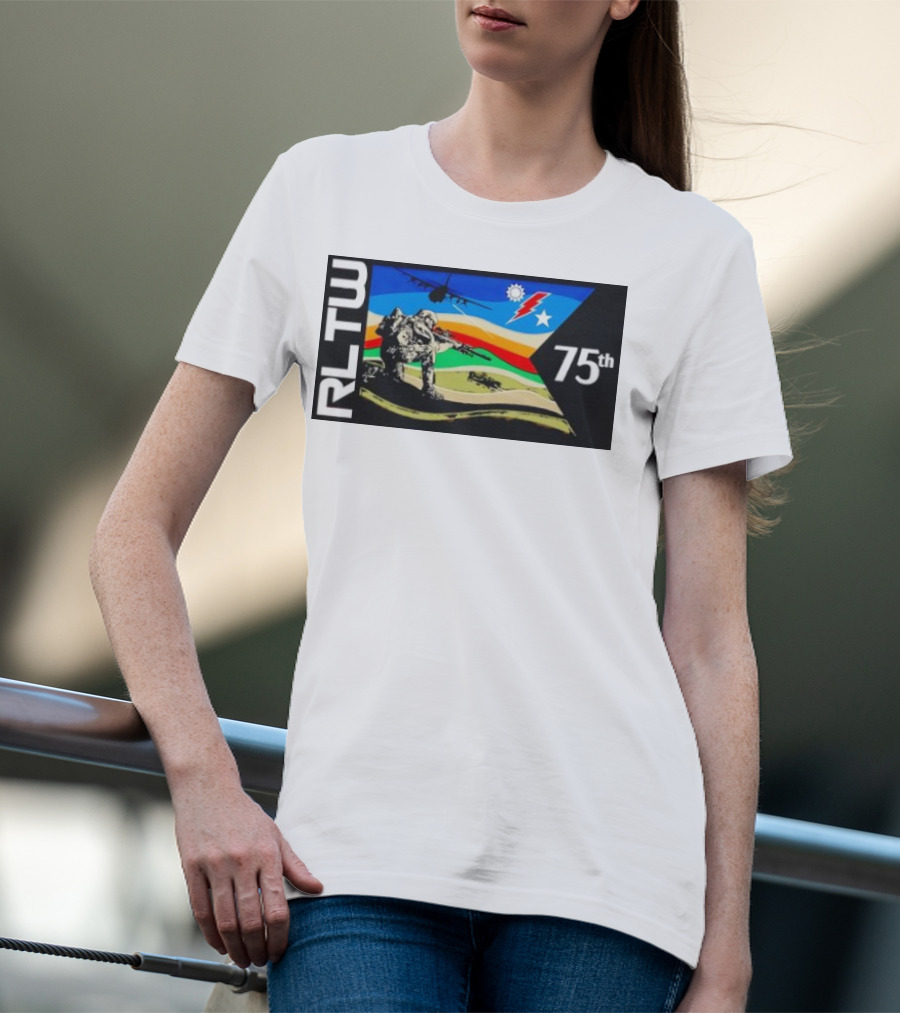 RLTW RGR Violence Guidon 75th Airborne Soldier Tactical Ops T-Shirt