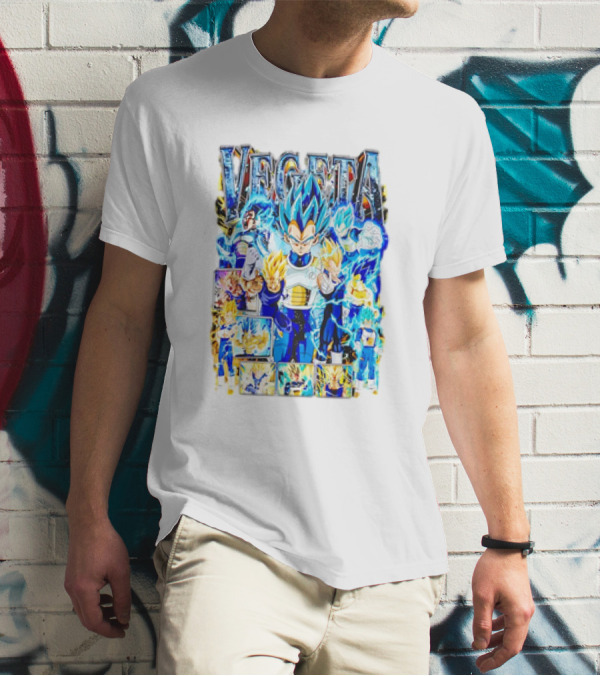Vegeta Dragon Ball Anime Super Saiyan Blue Power Forms T-Shirt