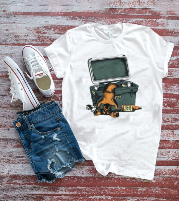 Whiskey Doxxie YETI Cooler Adventure T-Shirt