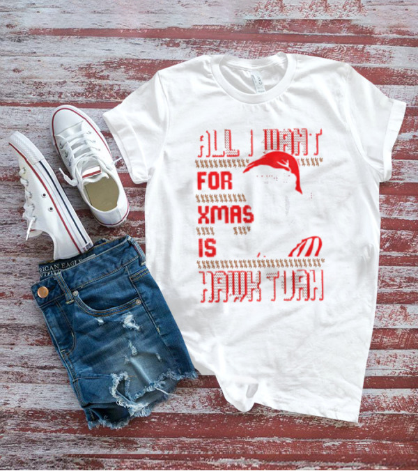 All I Want For Xmas Is Hawk Tuah Ugly Christmas T-Shirt