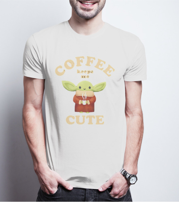 Coffee Keeps Me Cute Baby Yoda T-Shirt