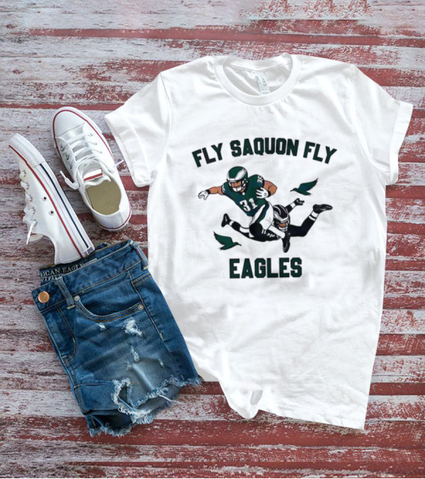 Fly Saquon Fly Eagles Football Player Eagles T-Shirt