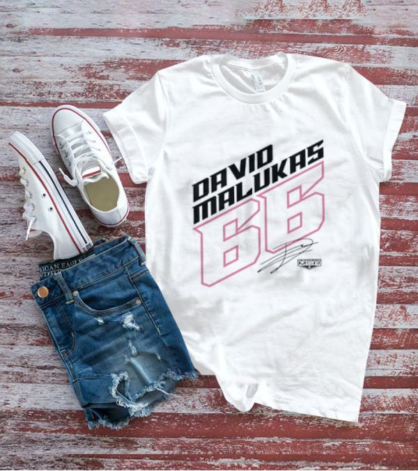 Meyer Shank Racing David Malukas 66 Signature Merch T-Shirt
