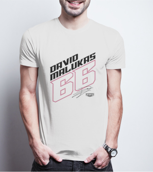 Meyer Shank Racing David Malukas 66 Signature Merch T-Shirt