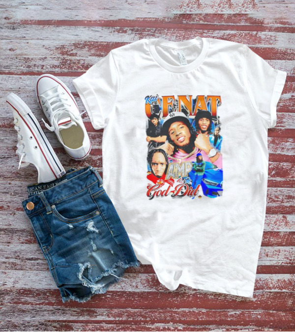 Kai Cenat AMP God Did Car Streamer Graphic Collage T-Shirt