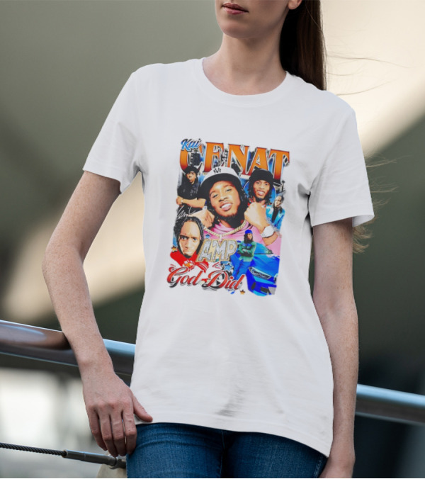 Kai Cenat AMP God Did Car Streamer Graphic Collage T-Shirt