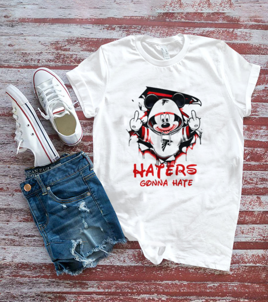 Atlanta Falcons Mickey Mouse Haters Gonna Hate T-Shirt