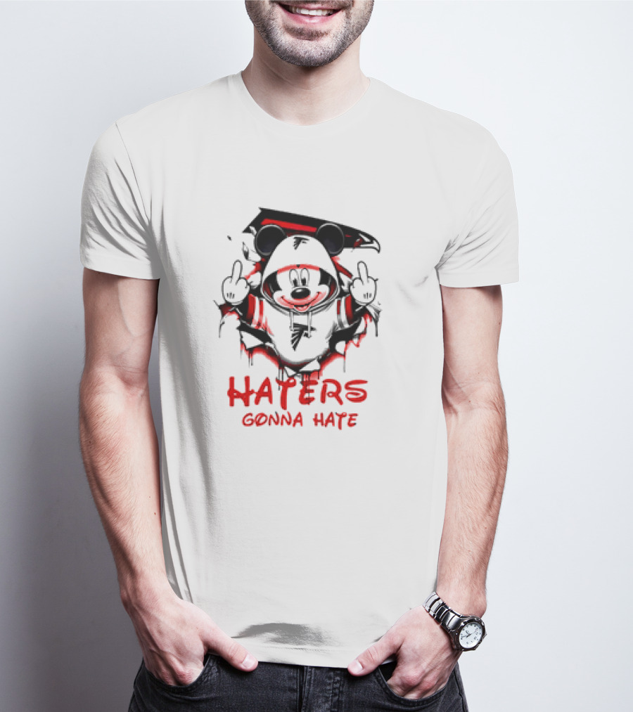 Atlanta Falcons Mickey Mouse Haters Gonna Hate T-Shirt