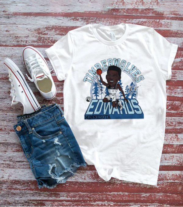 TIMBERWOLVES EDWARDS MINNESOTA T-Shirt