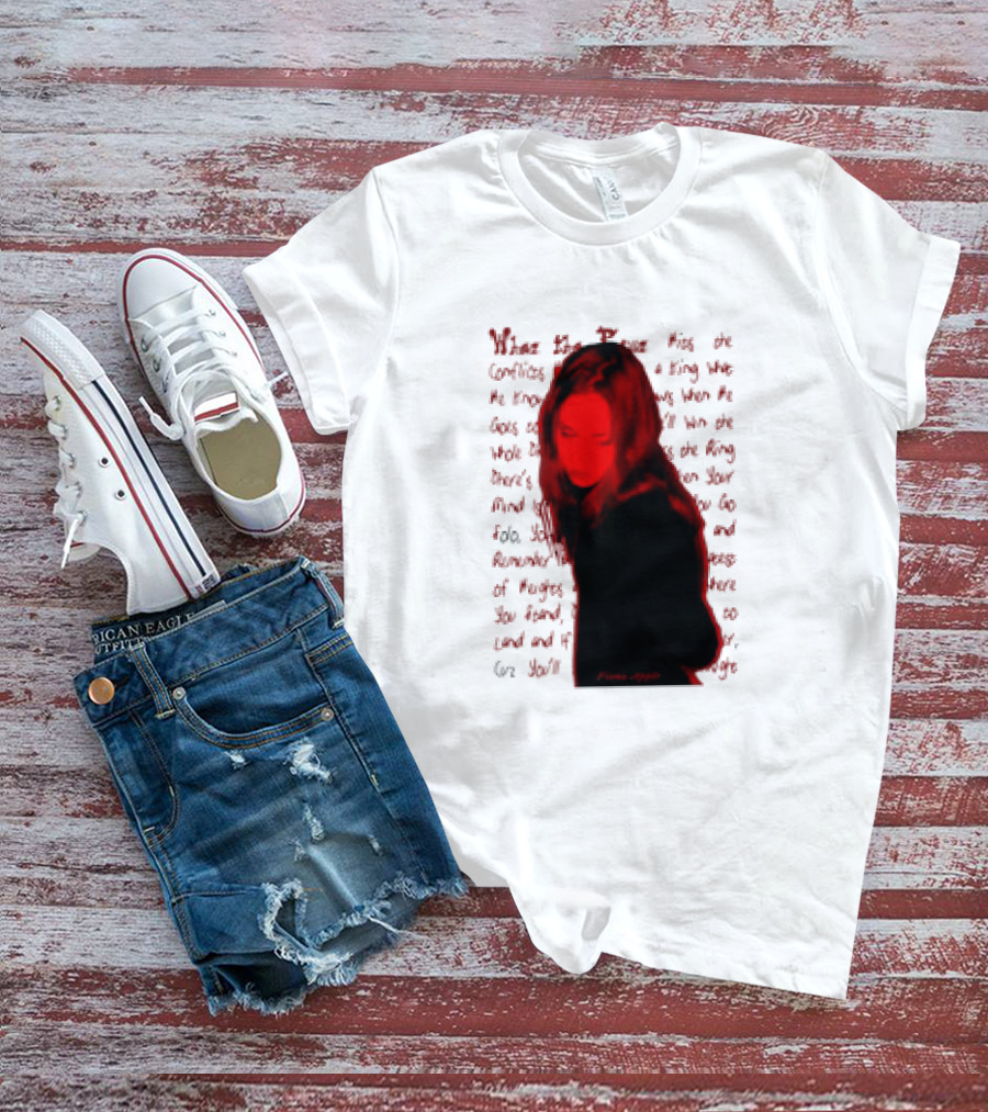Fiona Apple When The Pawn Full Excerpt Bold Text Red T-Shirt