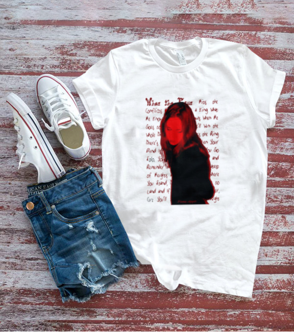 Fiona Apple When The Pawn Full Excerpt Bold Text Red T-Shirt