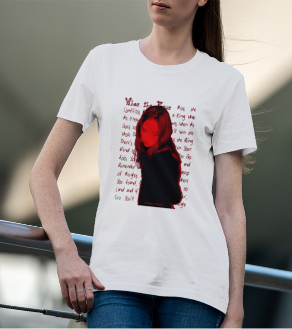 Fiona Apple When The Pawn Full Excerpt Bold Text Red T-Shirt