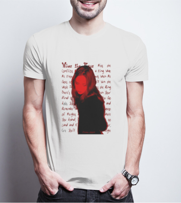 Fiona Apple When The Pawn Full Excerpt Bold Text Red T-Shirt