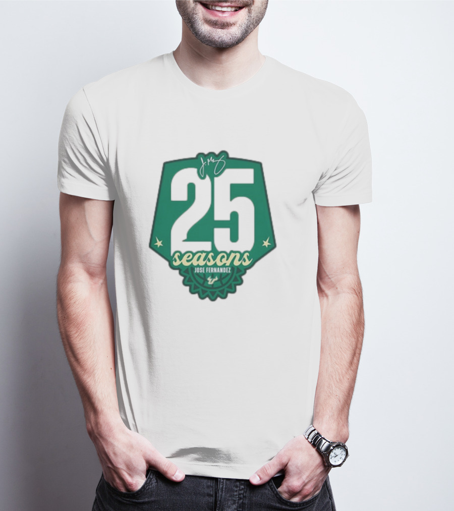USF Women's Basketball 25 Seasons Jose Fernandez T-Shirt