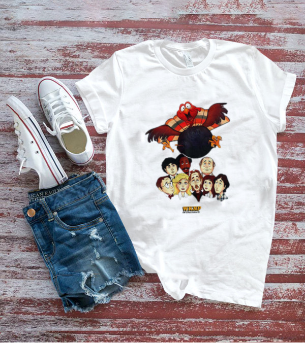 WKRP In Cincinnati Turkey Drop Cartoon Characters T-Shirt