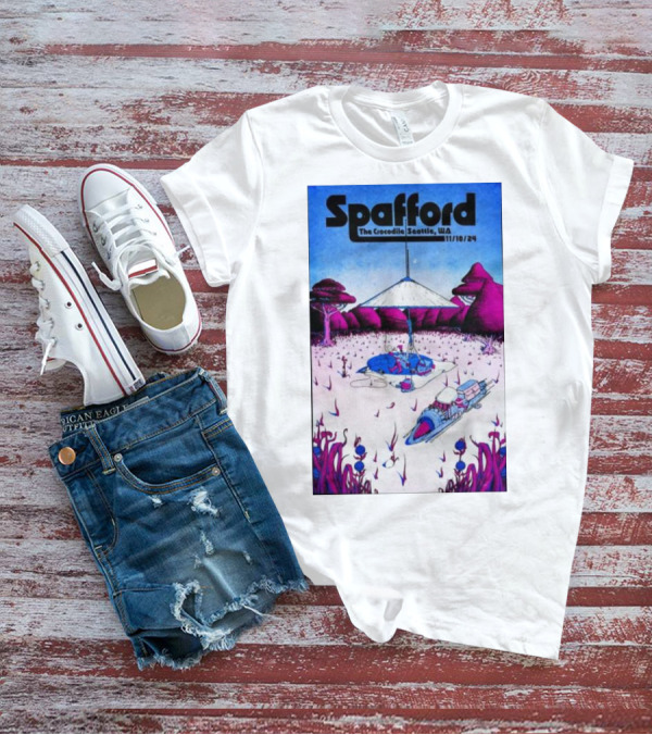 Spafford Live At The Crocodile Seattle 11/10/24 Vintage Sci-Fi Scene T-Shirt