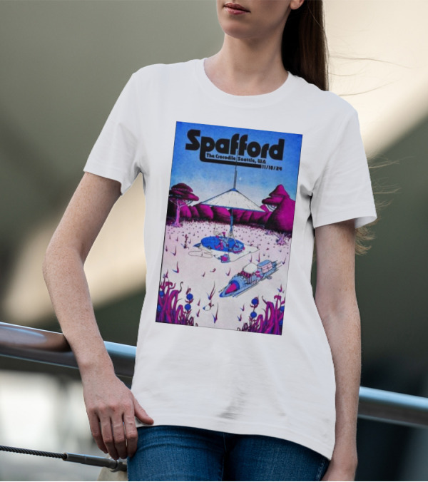 Spafford Live At The Crocodile Seattle 11/10/24 Vintage Sci-Fi Scene T-Shirt