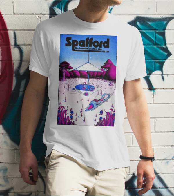 Spafford Live At The Crocodile Seattle 11/10/24 Vintage Sci-Fi Scene T-Shirt