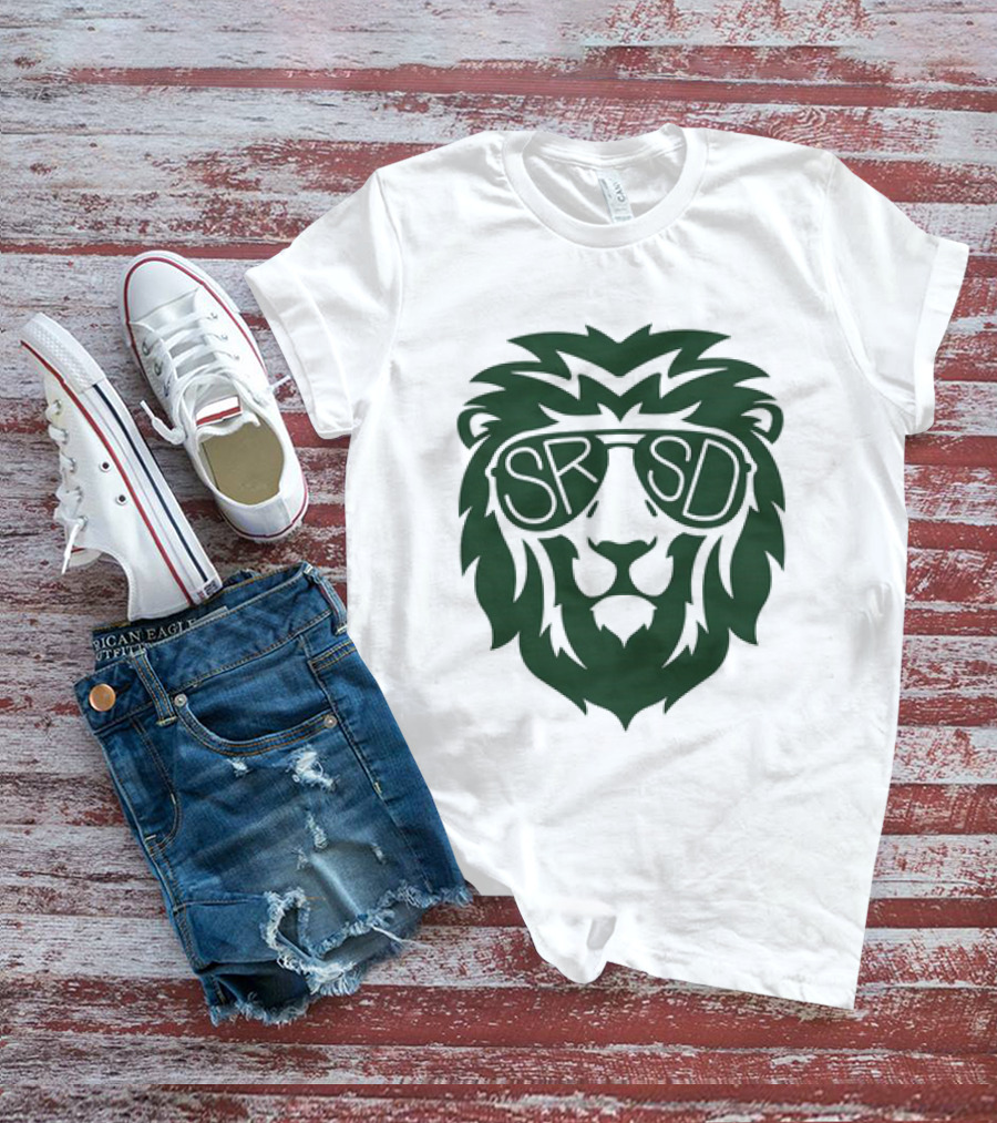 SRSD St. Rita Lion Mascot In Sunglasses T-Shirt