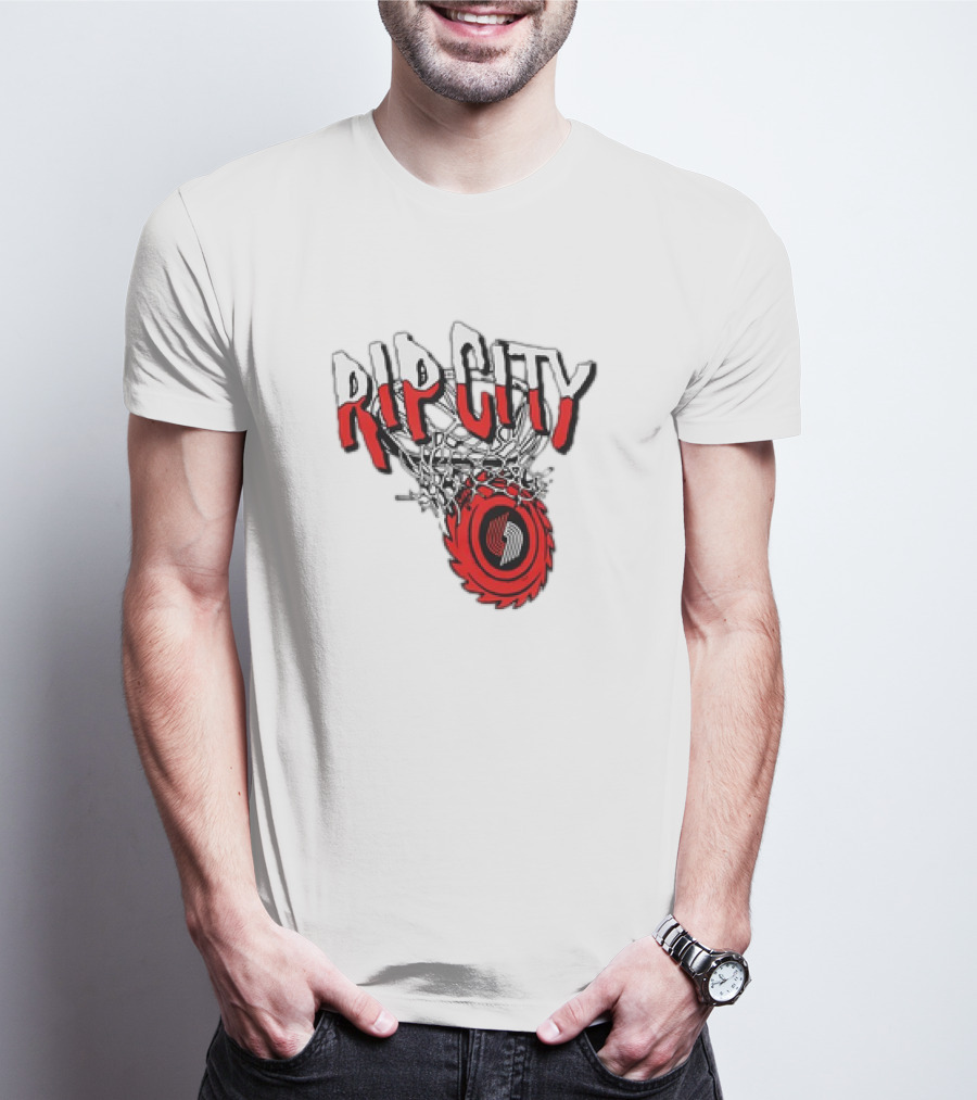 Rip City Portland Trail Blazers Basketball Netball T-Shirt
