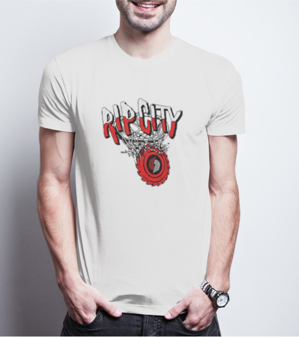 Rip City Portland Trail Blazers Basketball Netball T-Shirt