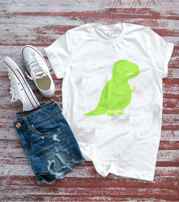 T-rex Struggles With An Ice Cream Cone Darn Silly Dinosaur Problem T-Shirt