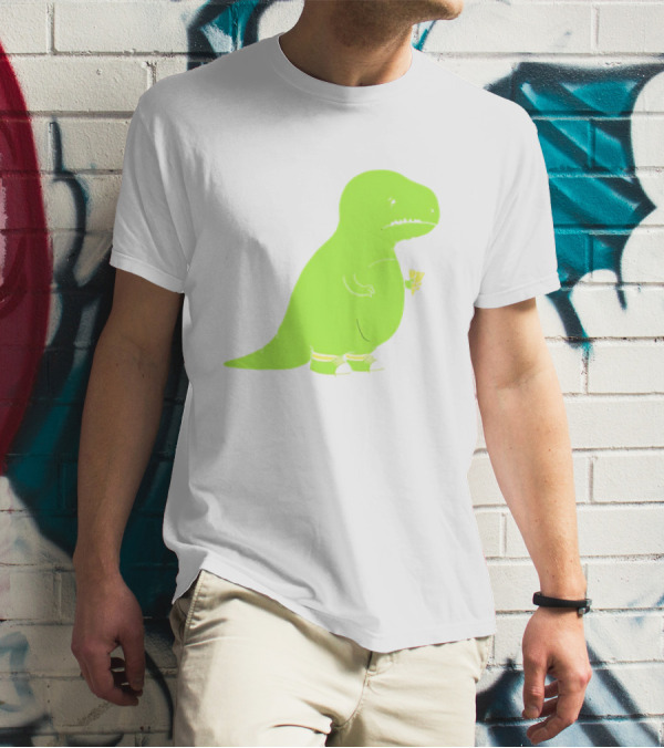 T-rex Struggles With An Ice Cream Cone Darn Silly Dinosaur Problem T-Shirt