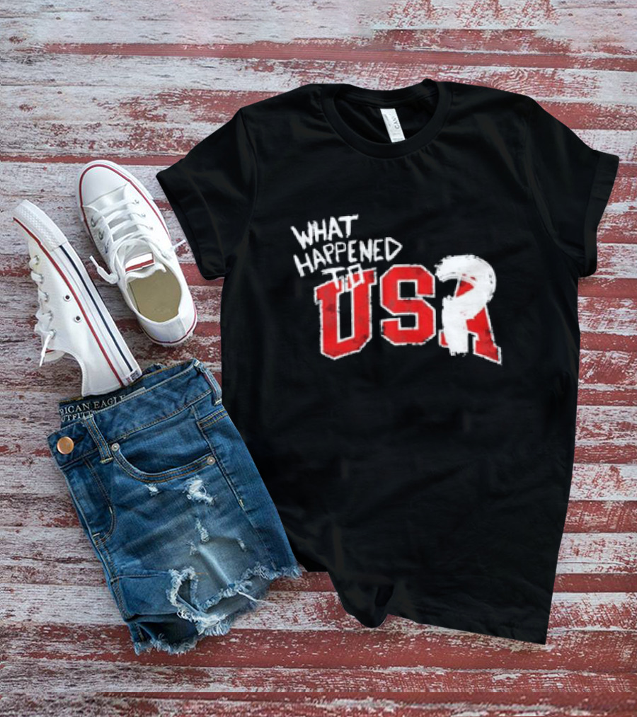 What Happened To USA Red Lettering T-Shirt