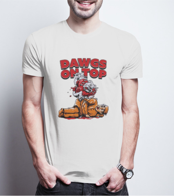 Georgia Bulldogs Dawgs On Top Victoriously Over Tennessee T-Shirt