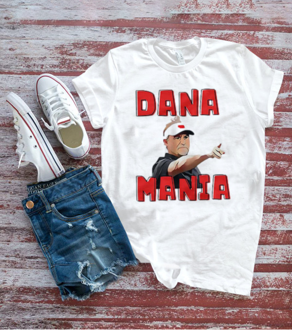 Dana Mania Nebraska Cornhusker Enthusiasm Pointing T-Shirt