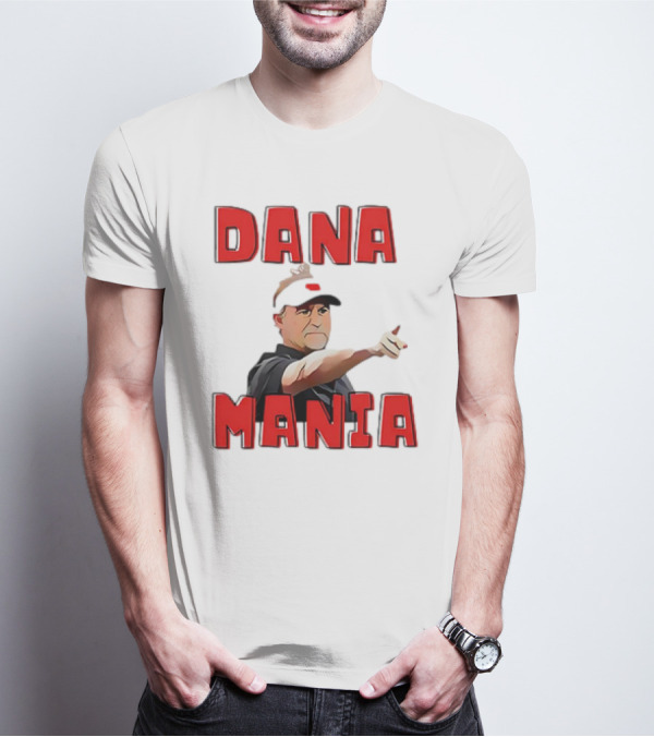 Dana Mania Nebraska Cornhusker Enthusiasm Pointing T-Shirt