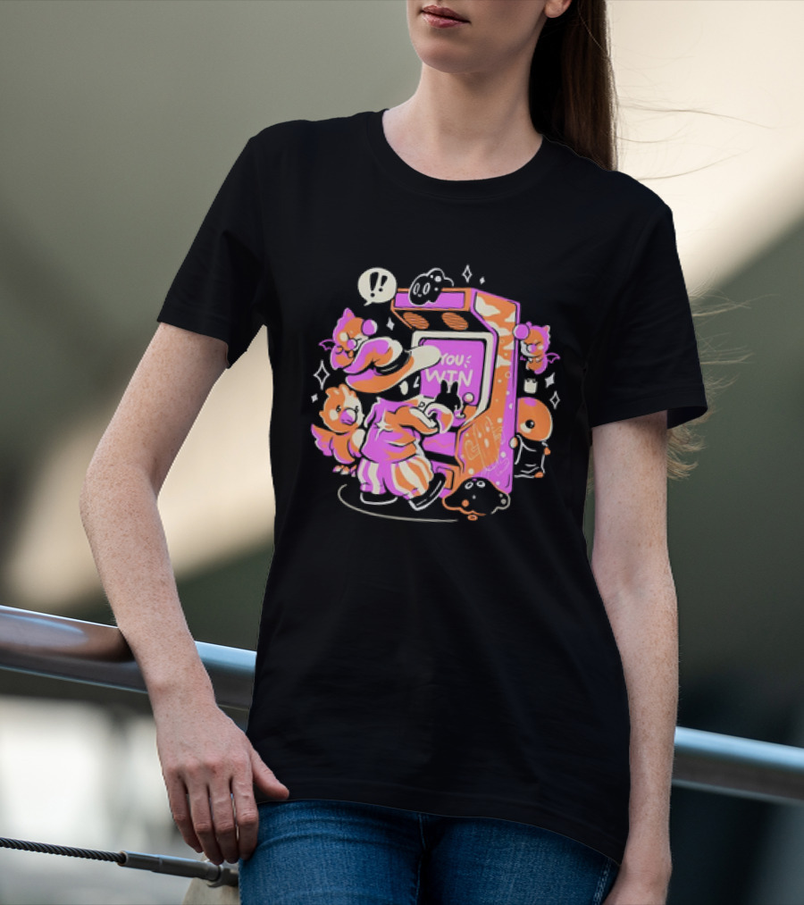 Magic Arcade Vivi And Friends You Win Retro Play T-Shirt