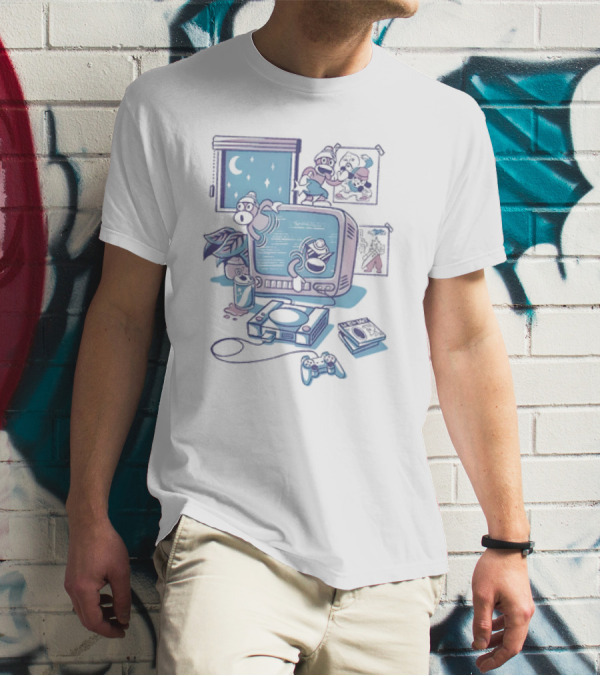 Ape Escape Carefree Days Retro Gaming Vibe Nights T-Shirt