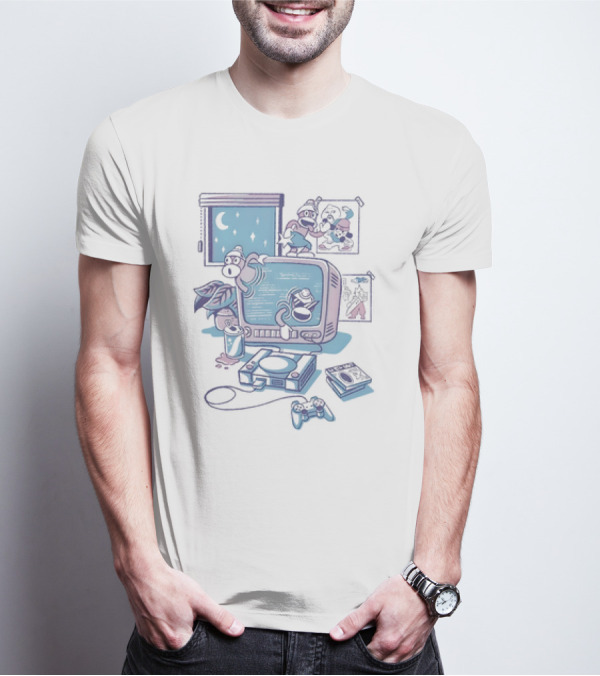 Ape Escape Carefree Days Retro Gaming Vibe Nights T-Shirt