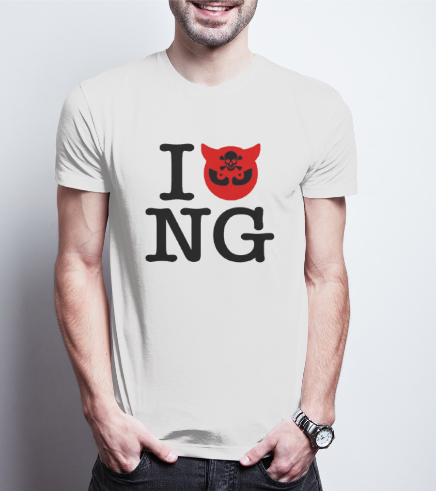 I Love NG Skull Emblem T-Shirt