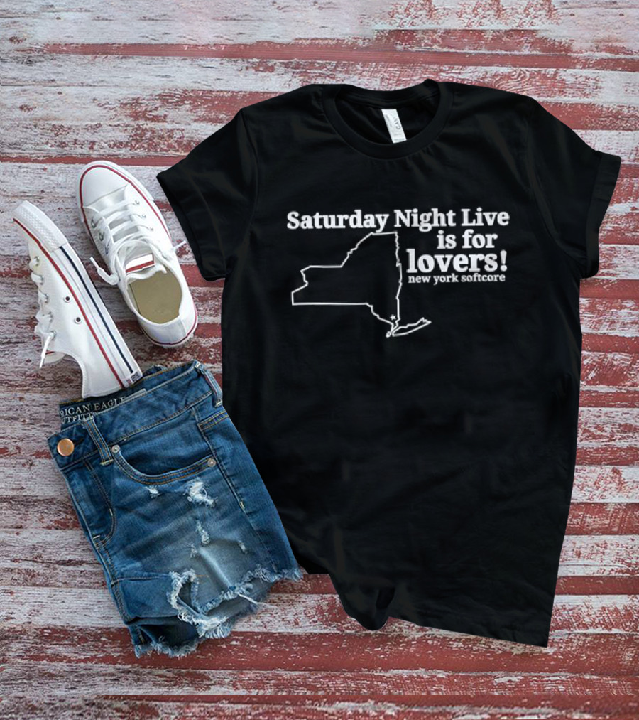 Saturday Night Live Is For Lovers New York Softcore Map T-Shirt