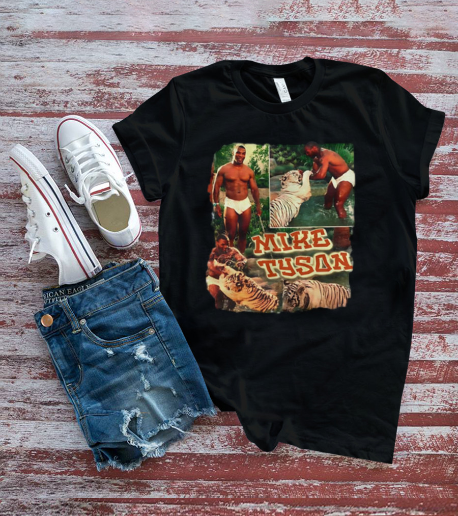Mike Tyson Tiger Vintage Boxing Moments T-Shirt