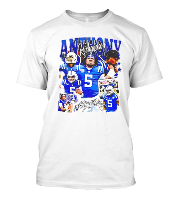 Anthony Richardson Indianapolis Colts Number 5 Collage T-Shirt