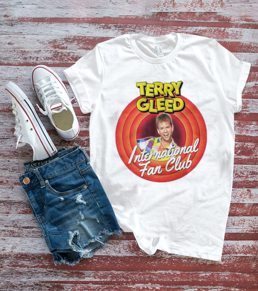 Terry Gleed International Fan Club Retro Style Badge T-Shirt