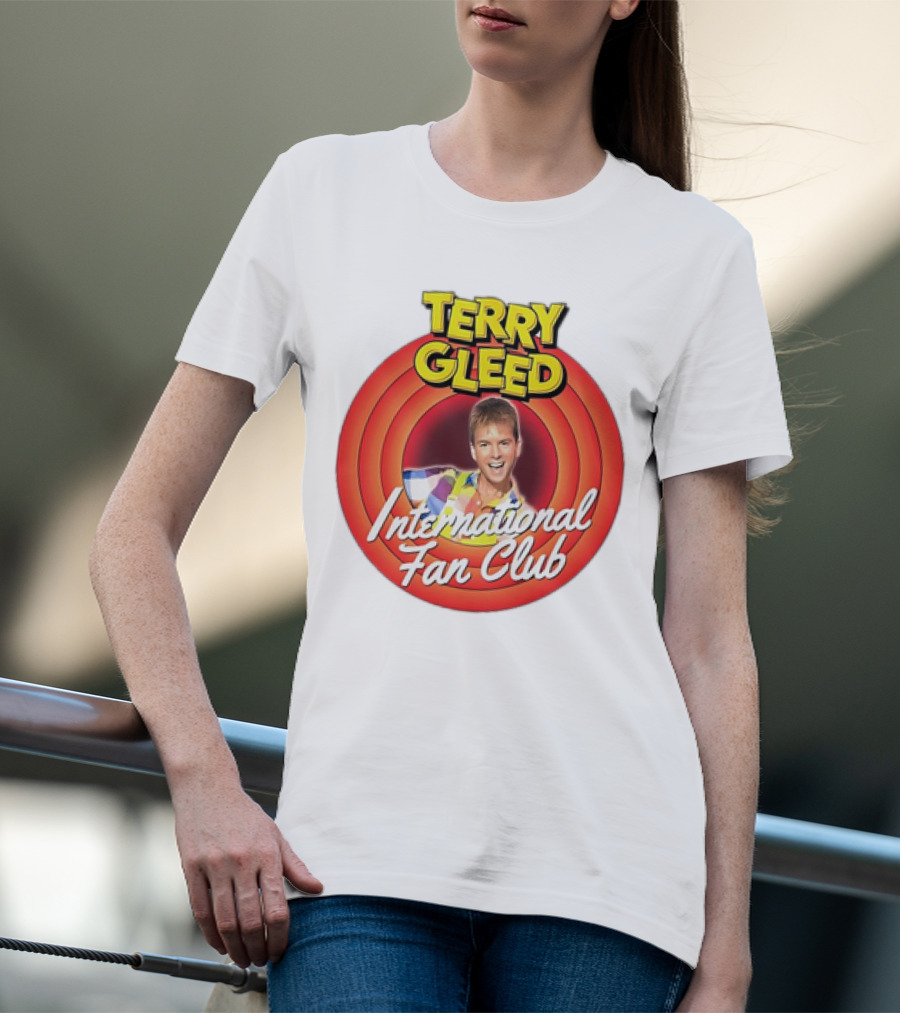 Terry Gleed International Fan Club Retro Style Badge T-Shirt