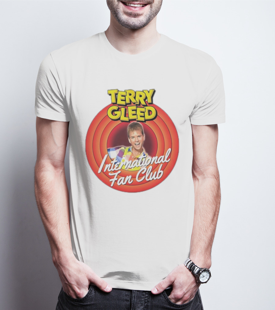 Terry Gleed International Fan Club Retro Style Badge T-Shirt
