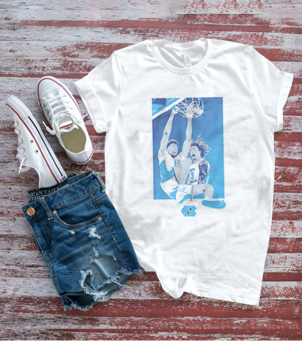 North Carolina Tar Heels Basketball Jalen Washington Elliot Cadeau Dunk Vintage T-Shirt