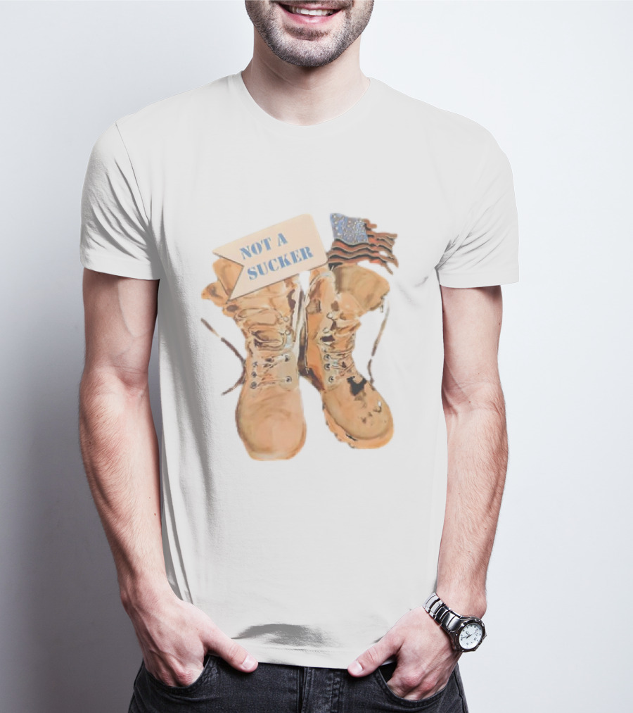 NOT A SUCKER AMERICAN CLASSIC BOOTS FLAG T-Shirt