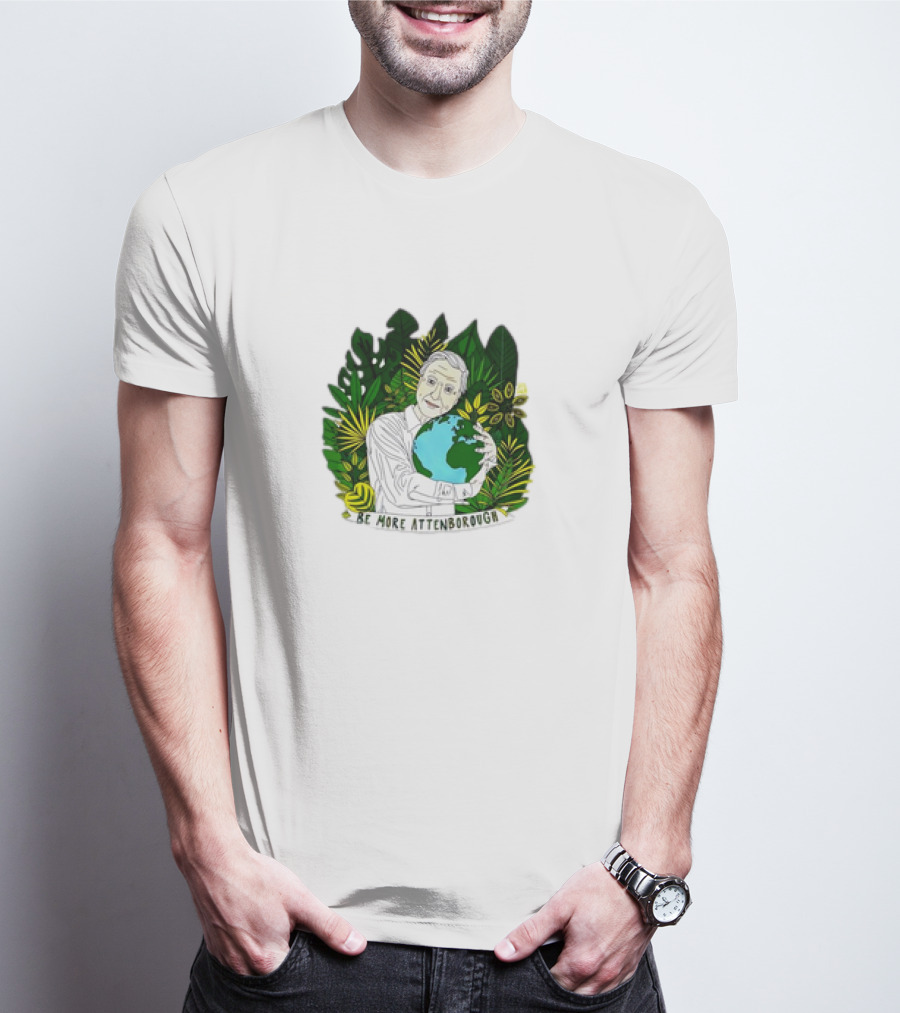 David Attenborough Be More Attenborough Earth Nature Iconic Conservation T-Shirt
