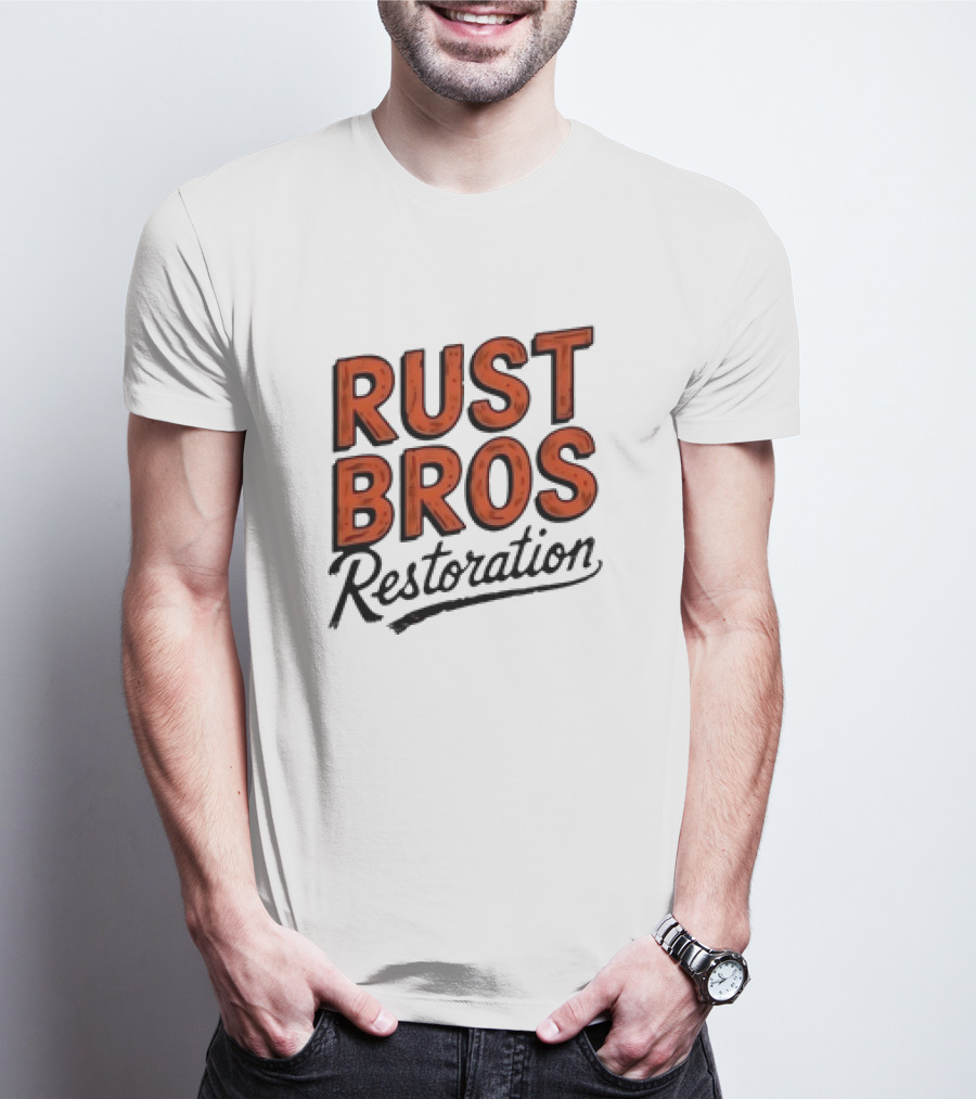 Rust Bros Restoration Classic Automotive Garage Heritage T-Shirt