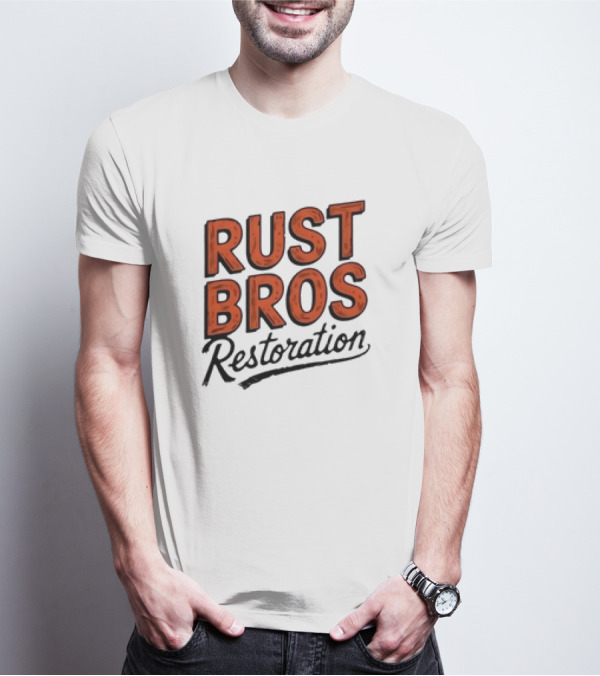 Rust Bros Restoration Classic Automotive Garage Heritage T-Shirt