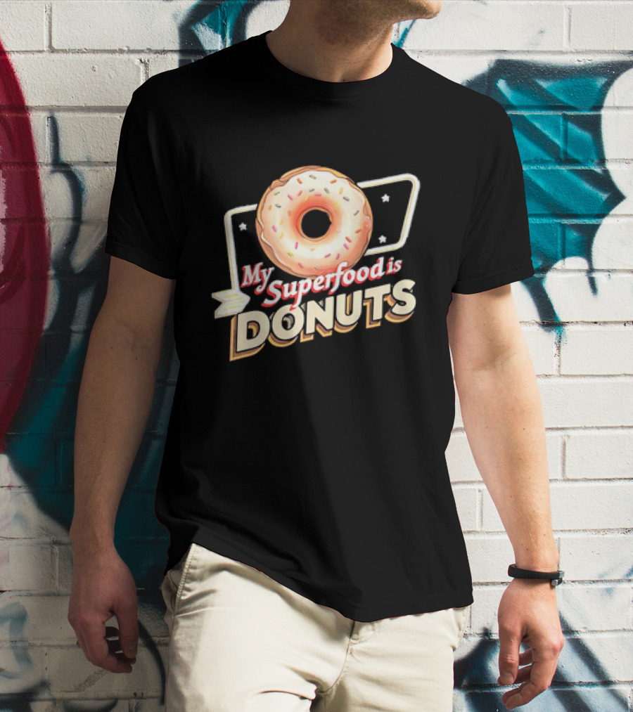 My Superfood Is Donuts Vintage T-Shirt