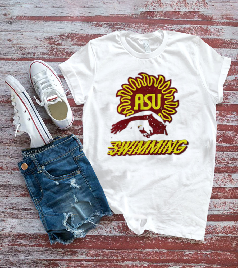 ASU Swimming Sun Devil Logo Dive Team T-Shirt