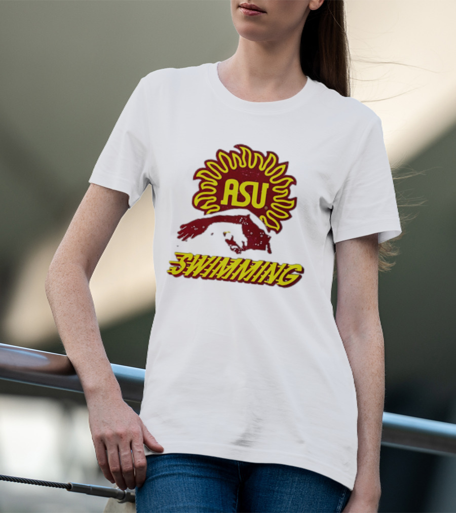 ASU Swimming Sun Devil Logo Dive Team T-Shirt